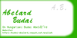 abelard budai business card